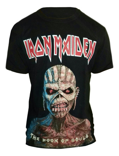 Remera Estampada - Iron Maiden - Rock - Brilla En Oscuridad