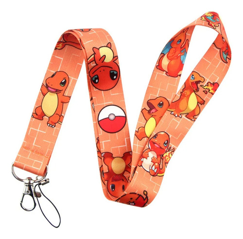 Lanyard Porta Tarjetas Diseño Pokémon Animé 