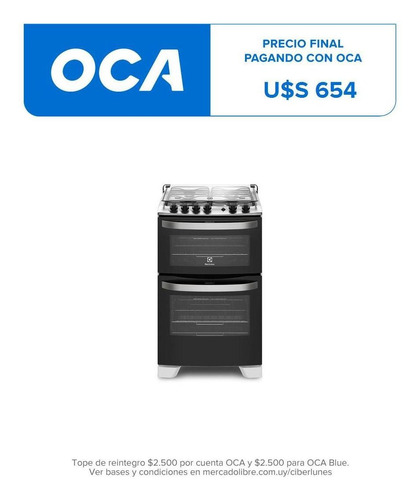 Cocina Electrolux Doble Horno 56 Deb