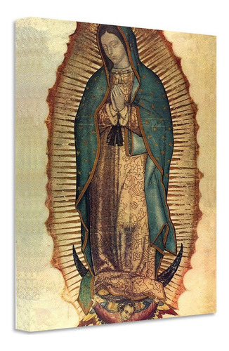 Cuadro Canvas Nuestra Señora De Guadalupe Grueso 140x90cm