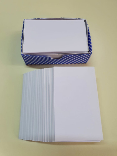 Pack 5 Tarjetas Visita Opalina Lisa 200gr 100 Und (9x5.5 Cm)