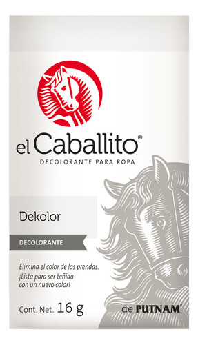 El Caballito Decolorante Para Ropa Dekolor 16g