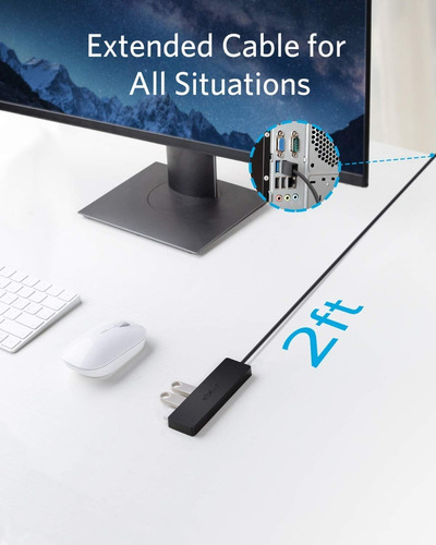 Hub Usb Zapatilla Multiplicador 4 Puertos Usb 3.0 Anker