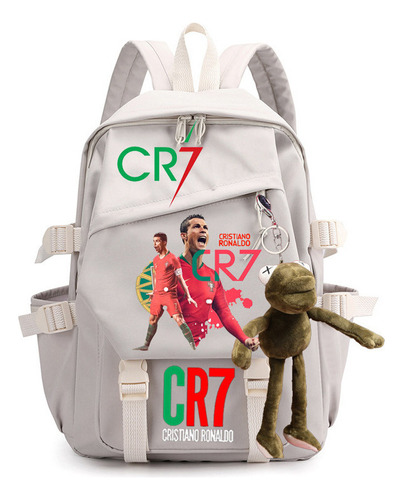 Mochila Football Star Cr7 Con Colgante