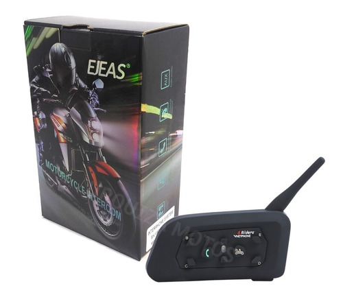 Imagen 1 de 4 de Intercomunicador Bluetooth Casco Moto V6 Pro 2019 1200 Mts Ejeas - Um