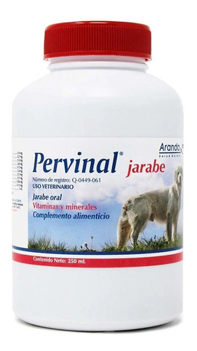  Pervinal Jarabe 250 Ml Vitaminas Y Minerales Perros Y Gatos