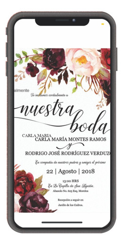 Invitación Digital Personalizada Animada Para Bodas