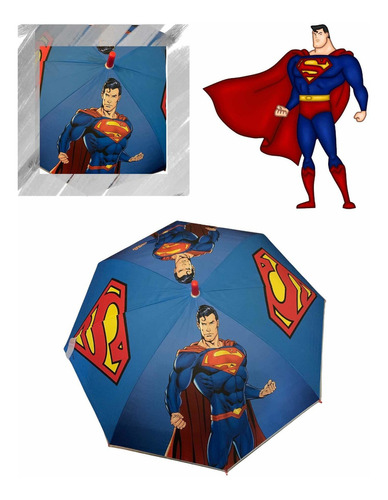 Paraguas Infantiles + Silvato Reforzados Batman Vs Superman