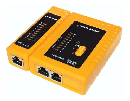 Imagem 5 de 5 de Testador De Cabos De Rede 4 Pares Utp Rj45 Teste Com Leds