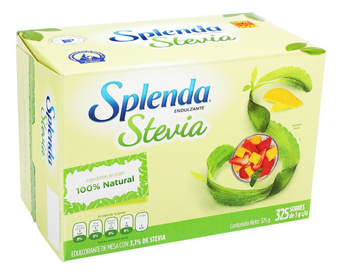 Edulcorante Splenda Stevia en polvo caja 325 g 325 u