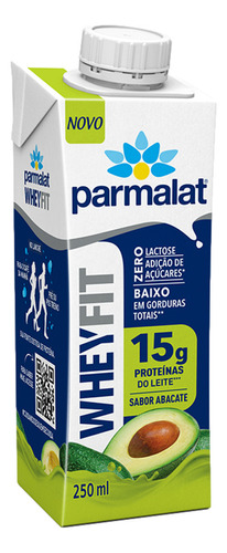 Bebida Láctea Abacate Parmalat Wheyfit 250ml