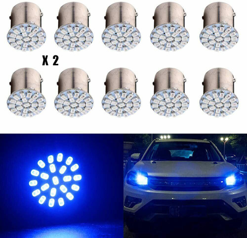 Luces Led Doble Contacto Azul 1157 Stop Cruce Tuning