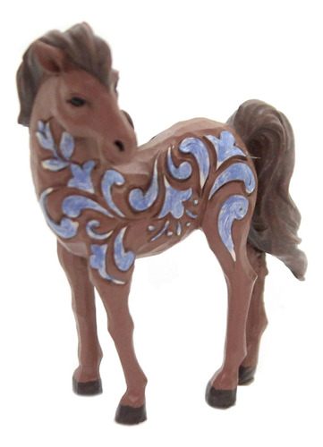 Jim Shore Heartwood Creek Pony Miniatura Figurita, 4 Pu...