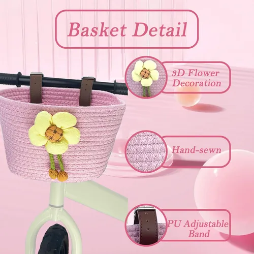 Samore Cesta Delantera Para Manillar De Bicicleta Para Niñ.
