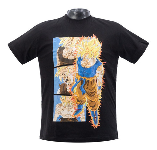 Franela Goku Saiyan Unisex Adulto Algodón