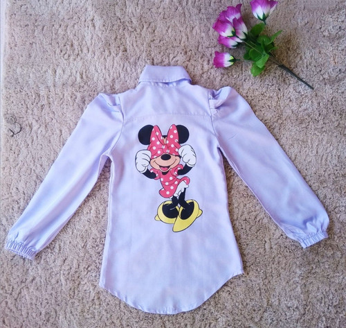 Imagem 2 de 4 de Camisão Chemise Infantil Personagem Menina + Frete Grátis