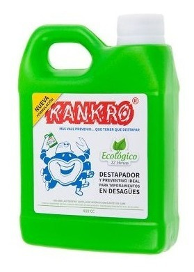 Destapa Cañerías Kankro 400ml - L A $3 - L a $42900