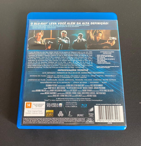 Imagem 2 de 4 de Blu Ray Assassinos Substitutos - Nacional - Raro - Lombada A