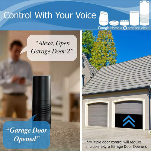 Control De Puerta Cochera Cierra Abre Monitor Wifi Smart