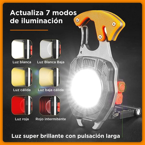 Linterna Led Llavero Portátil Lámpara Táctica Multifunción