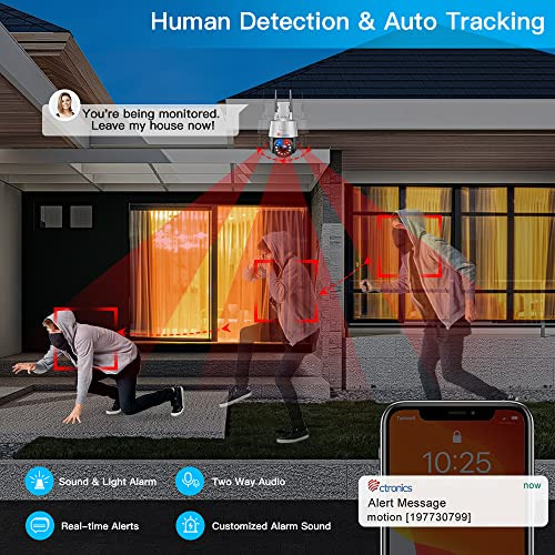 Cámara Seguridad Ptz Ctronics 5mp Zoom Óptico 30x, Wifi Ip,