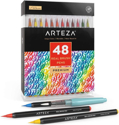 48 Marcadores Arteza Real Brush Pens Premium Colors