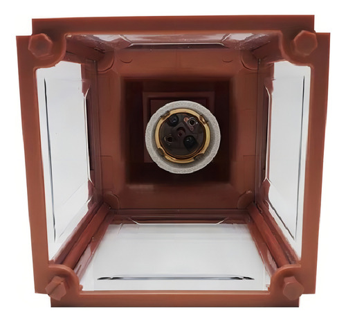 Pendente Externo Vintage Externo Retro Colonial Marrom Estrutura Cobre 110v/220v