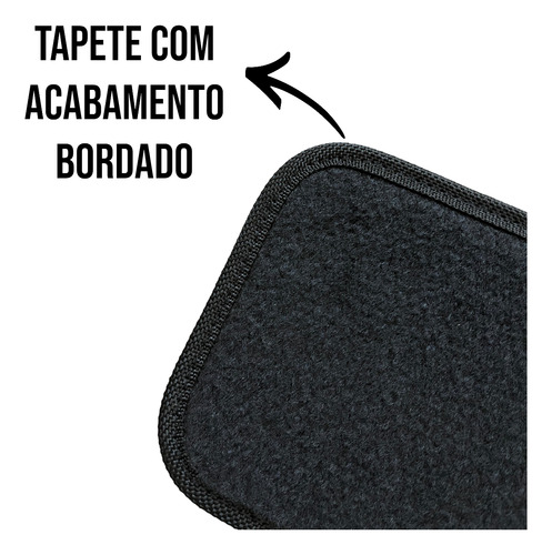 Jogo Completo Tapete Carpete Chevrolet Onix 2018 2019 Preto