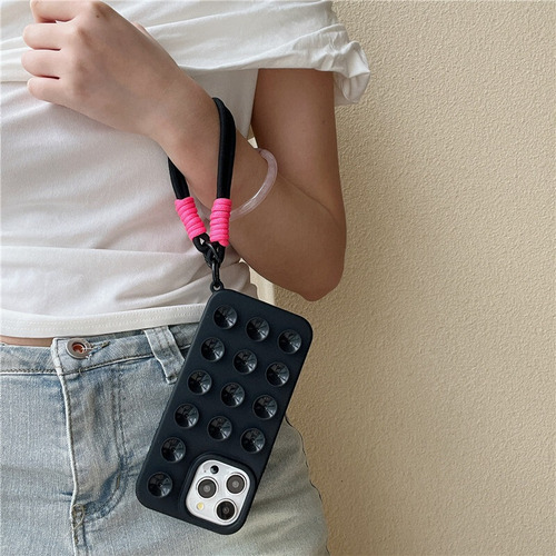 Para Capa De Silicone Com Ventosa Para iPhone /