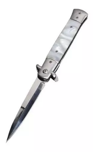 Navaja Automatica Bayoneta Stiletto Italiana De 21 Cm