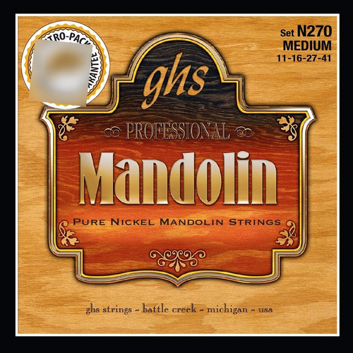 Ghs Mandolin - Juego De Cuerdas De Níquel Puro - N270 - M