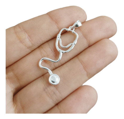 Dije Estetoscopio Plata 925 Medico Medicina Regalo