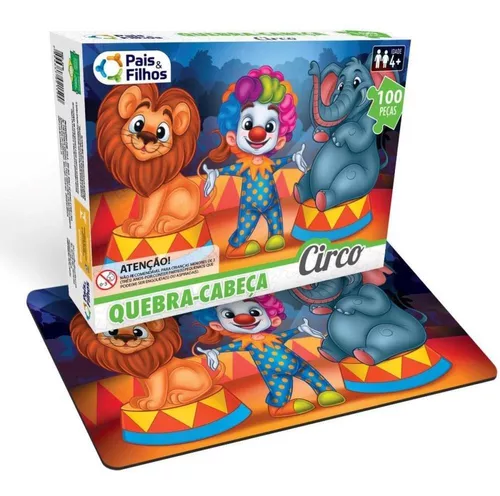 QUEBRA CABECA CIRCO DA ALEGRIA 96 PC MDF PAPER TOY - Barra Soluções  Informática e Papelaria