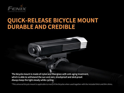 Imagen 3 de 10 de Linterna P/ Bicicleta Fenix Bc30 V2.0 2200 Lumens + Bateria