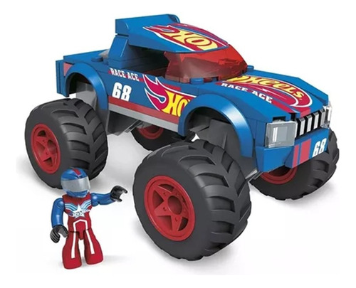 Mega Hot Wheels Monster Truck Camión D Carreras Construcción