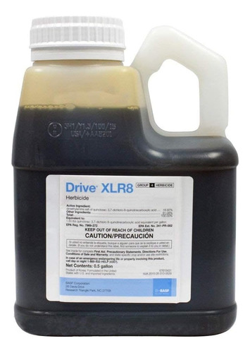Herbicida Xlr8 Drive, 1/2 Galón, 64 Oz. Mata El Garranchuelo