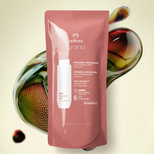 Refill Shampoo Anticaída y Crecimiento Natura Lumina 300ml