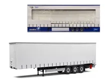 Comprar Solido 1:24 Remolque Caja Seca Blanca 53  3 Ejes Todo Blanco