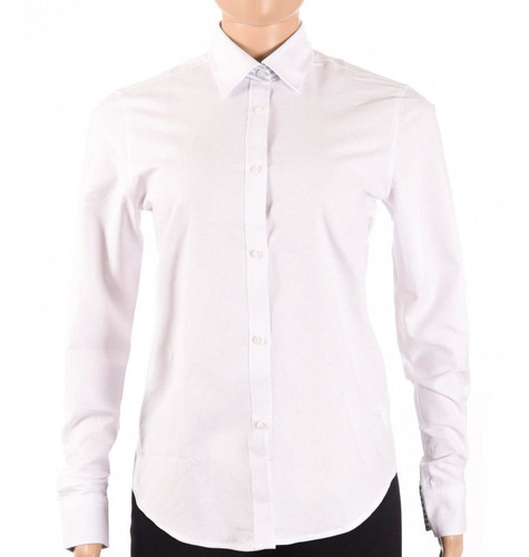 Camisa Vestir Formal Oxford Dama Blanca - Mundo Trabajo