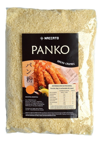 Panko Blanco Estilo Japones 1 Kg Pan Rallado Sushi