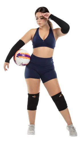 comprar Kit Vôlei Tm7 Joelheira + Manguito Curto