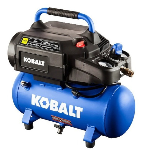 Compresor Kobalt 3 Galones, Electrico, Portatil, Un Tiempo