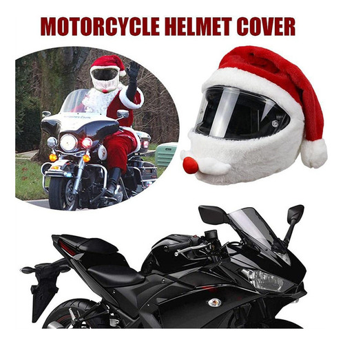 Chapéus Loucos Papai Noel Para Capacetes Motocicleta