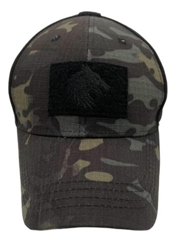 Gorra De Camionero Táctica Ajustable, Camuflaje Negro