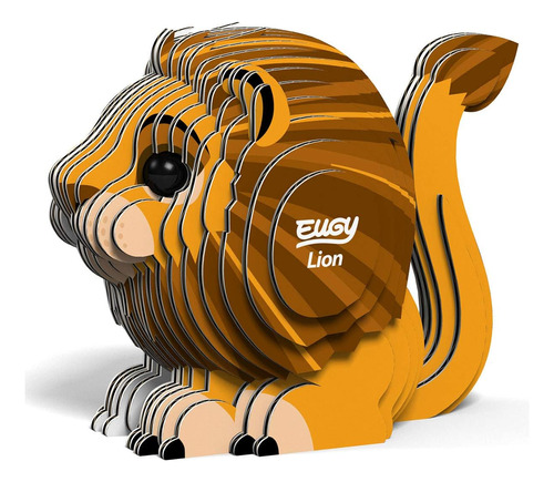 Eugy 070 Lion Rompecabezas De Papel 3d Ecológico [nuevo Sell