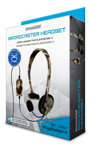 Audifonos Gamer Broadcaster Headset Dreamgear Para Ps4 Color Verde