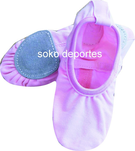 Zapatillas Media Punta Elastizadas Hueso Rosa Negra Blanca