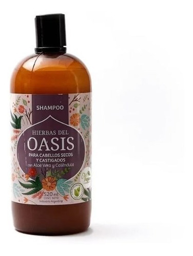 Imagen 1 de 2 de Shampoo Para Cabellos Secos -  Oasis Vegano S/tacc