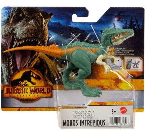 Imagen 1 de 1 de Dinosaurio Jurassic World Moros Intrepidus Rugidoferoz Verde