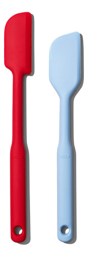 Oxo Good Grips Juego De Espátulas De Silicona De 2 Piezas,